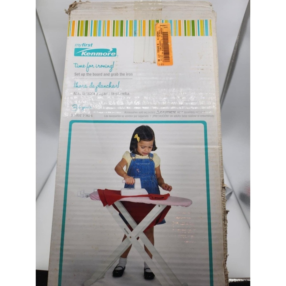 My First Kenmore Ironing Board and Iron Toy Set Sound Effects Model 01326 New